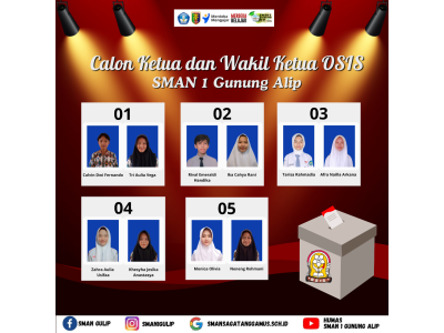Calon ketua dan wakil ketua OSIS