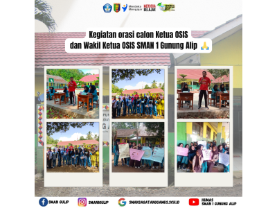 Orasi, kampanye, dan debat calon ketua dan wakil ketua OSIS 