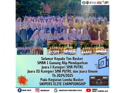 Juara 1 Kategori Putri juara 3 Kategori Putri dan Juara Umum