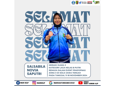 Juara 3 Kategori laga event Prapopnas zona II Tahun 2024