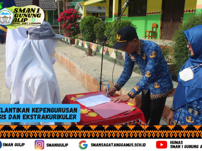 Pelantikan Kepengurusan OSIS dan Ekstrakurikuler