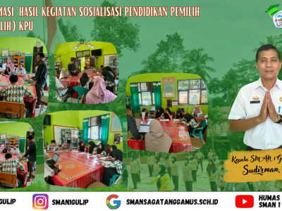 KONFIRMASI  HASIL KEGIATAN SOSIALISASI PENDIDIKAN PEMILIH (SOSDIKLIH) KPU