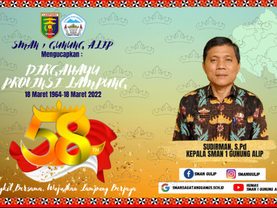 Dirgahayu Provinsi Lampung Ke 58