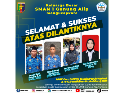 Selamat dan sukses kepada guru serta staf yang di nyatakan lulus pppk dan ppg