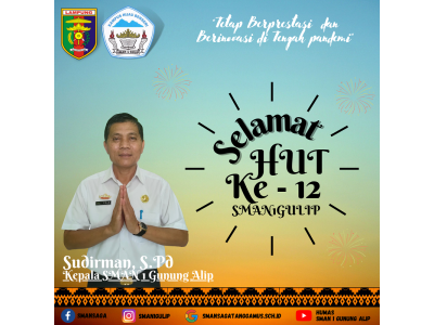Selamat HUT SMAN 1 Gunung Alip Ke 12