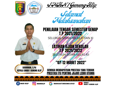 Selamat Melaksanakan PTS