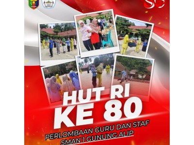 Perlombaan guru dan staf dalam rangka HUT RI Ke 80